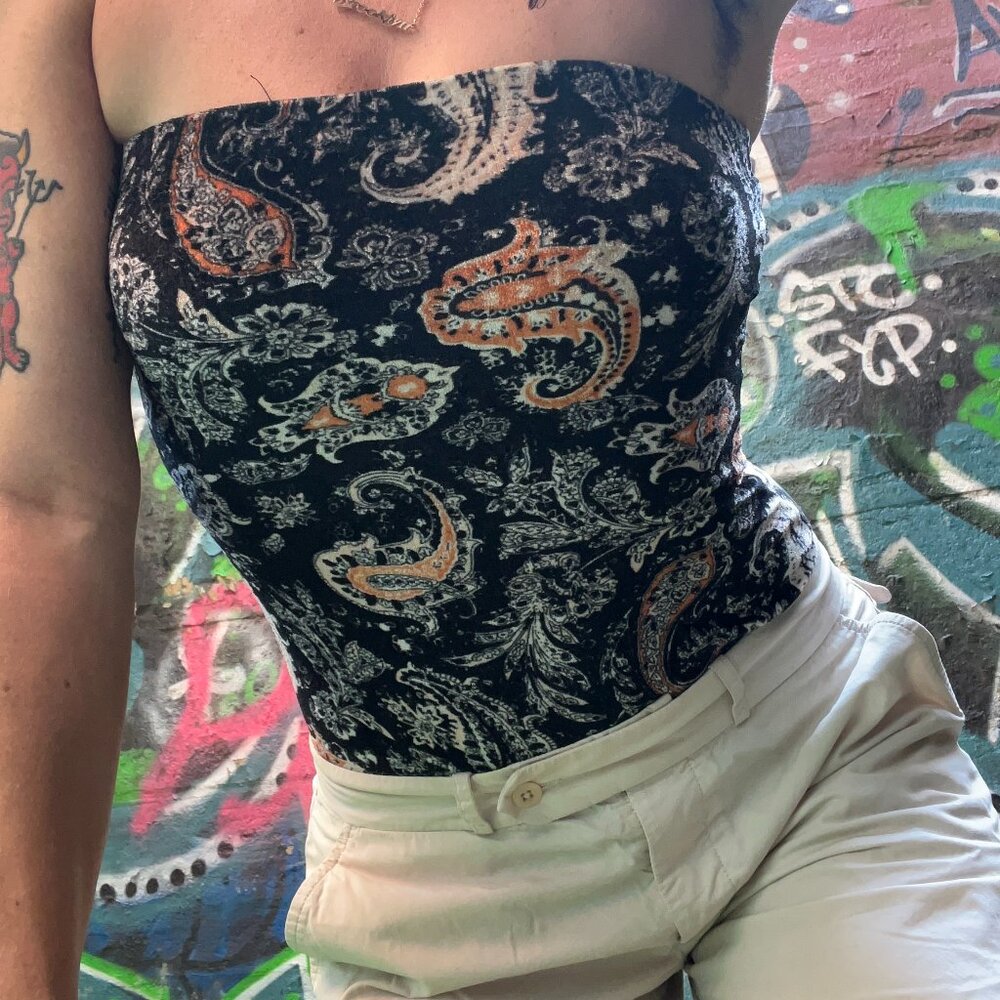 Paisley Velvet Leotard